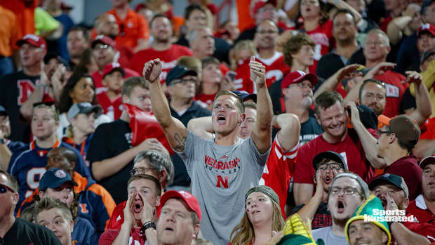 Nebraska fan at Illinois game